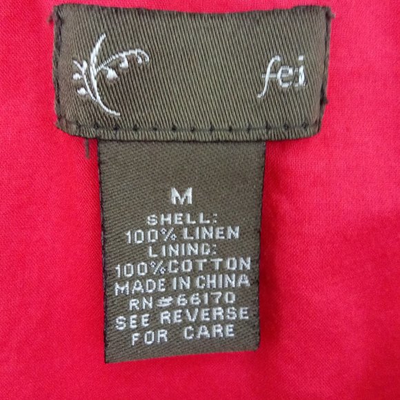 Anthro Fei 100% Linen Scallop Ruffle Hem Skirt M - Picture 4 of 7